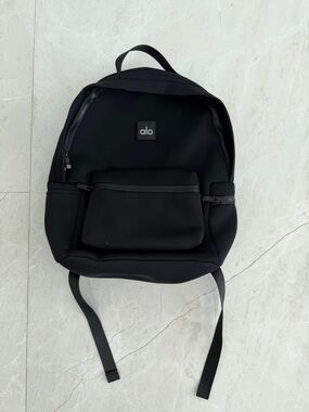 ALO Yoga Black Neoprene Backpack
